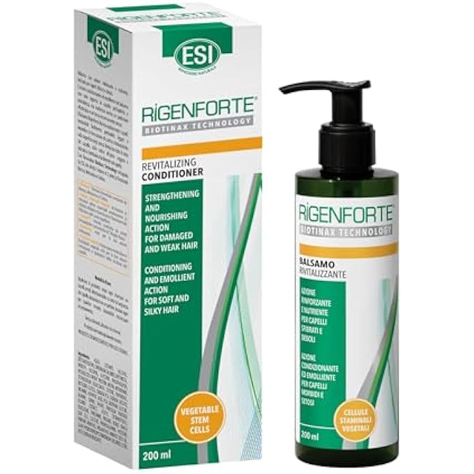 ESI RIGENFORTE REVITALIZING CONDITIONER WITH BIOTINAX TECHNOLOGY, 200 ML- STRENGTHENS & NOURISHES DAMAGED HAIR, SOFTENS TEXTURE, PROMOTES HAIR GROWTH & SHINE, REDUCE BREAKAGE & IMPROVES MANAGEABILITY - Image 1